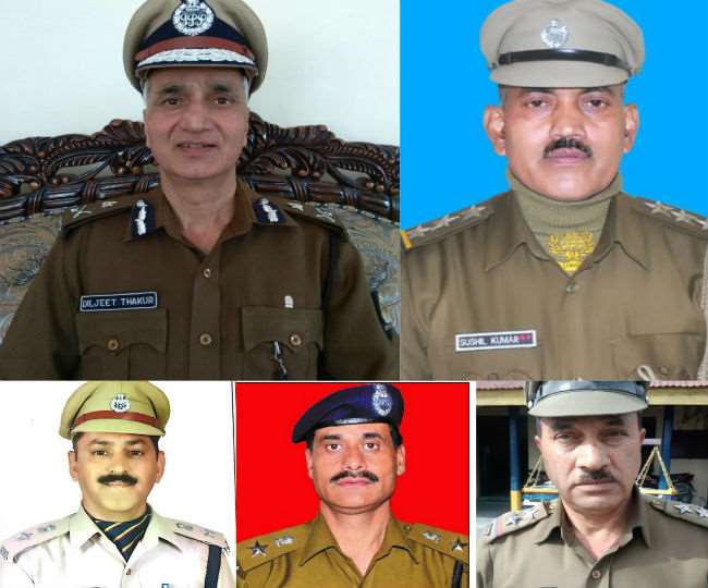 Himachal Pradesh  पुलिस के पांच अधिकारी राष्ट्रपति पुलिस पदक से सम्मानित