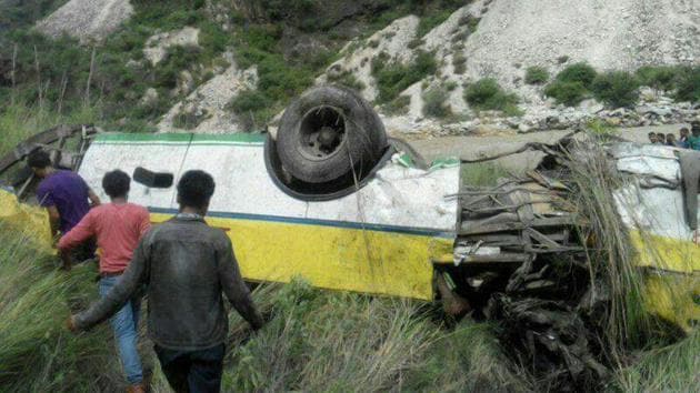 Himachal Pradesh Bus Accident : सोलन की तरफ जा रही बस हुई हादसे का शिकार,बस के नदी में गिरने से 2 की मौत और 4 घायल