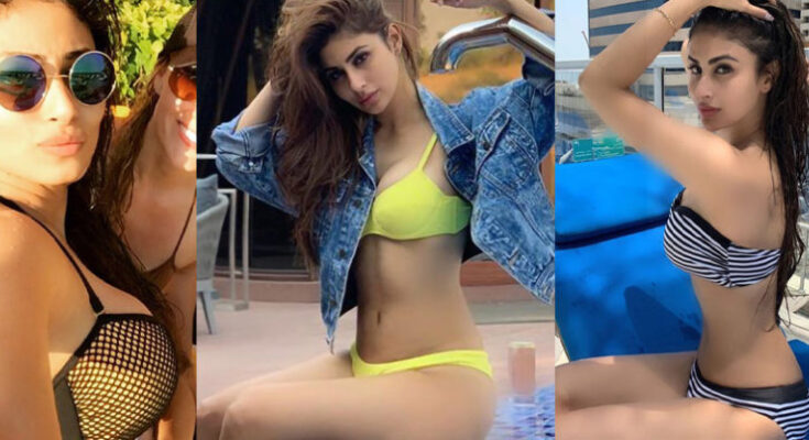 Mouni Roy Latest Bikini Look समुंदर किनारे मस्ती करती नजर आयी अभिनेत्री