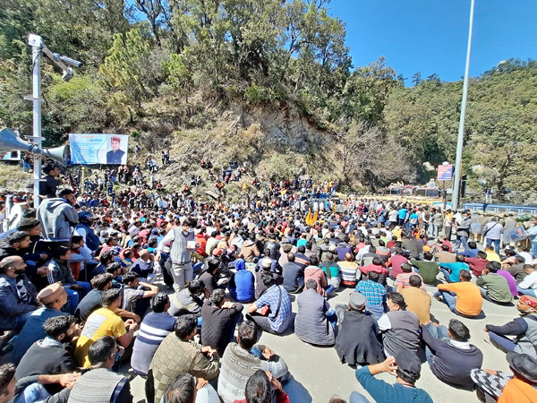 Demonstration of Swarna Samaj in Shimla स्वर्ण समाज का शिमला में प्रदर्शन