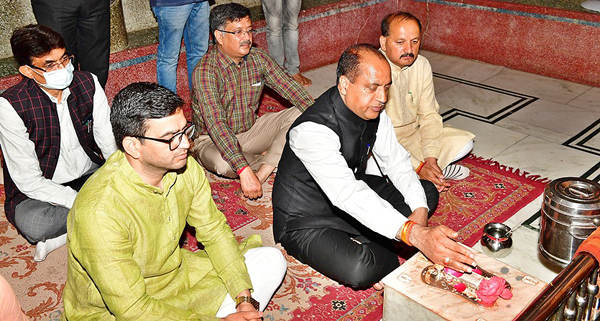 मुख्यमंत्री ने किया कुनाल पत्थरी मंदिर का दौरा CM Visited Kunal Pathri Temple