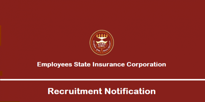 Employees State Insurance Corporation Recruitment
