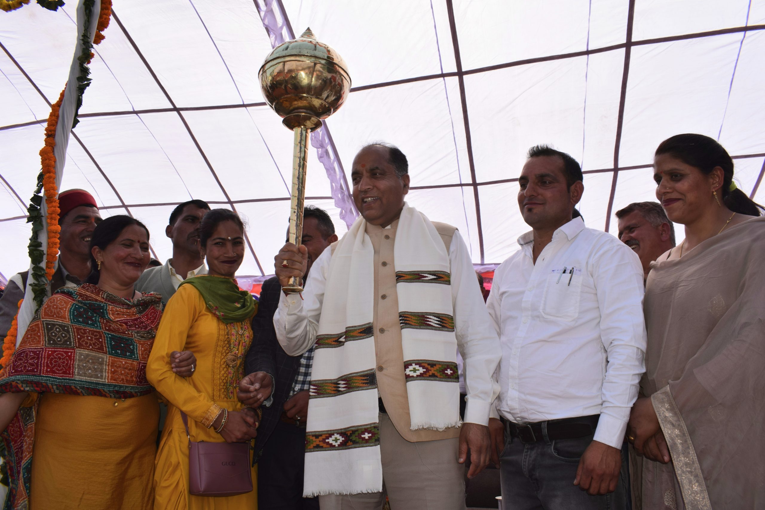 CM at Construction Work of Government College Thachi: मुख्यमंत्री ने थाची में उप-तहसील कार्यालय का शुभारंभ और राजकीय महाविद्यालय थाची के भवन निर्माण कार्य का भूमि पूजन किया