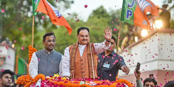 नगरोटा बगवां में 22 अप्रैल को रोड शो करेंगे जेपी नड्डा Nadda will Hold a Road Show in Nagrota Bagwan