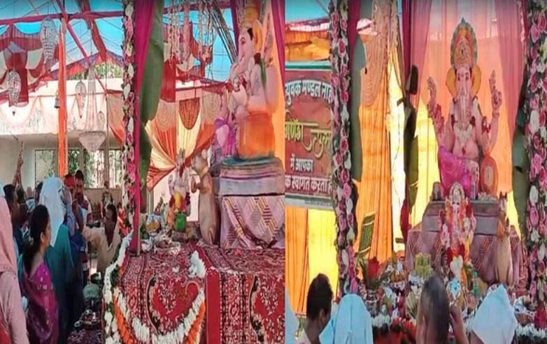 Ganesh Chaturthi: नाहन के हिंदू आश्रम में हुआ विध्नहर्ता गणपति बापा का स्वागत