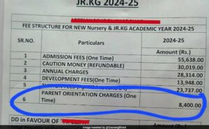 KG Fee Structure
