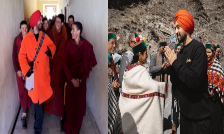 Diljit in Himachal: साधूओं के साथ खास वक्त बिताते नजर आए फेमस पंजाबी सिंगर Diljit Dosanjh, Video वायरल