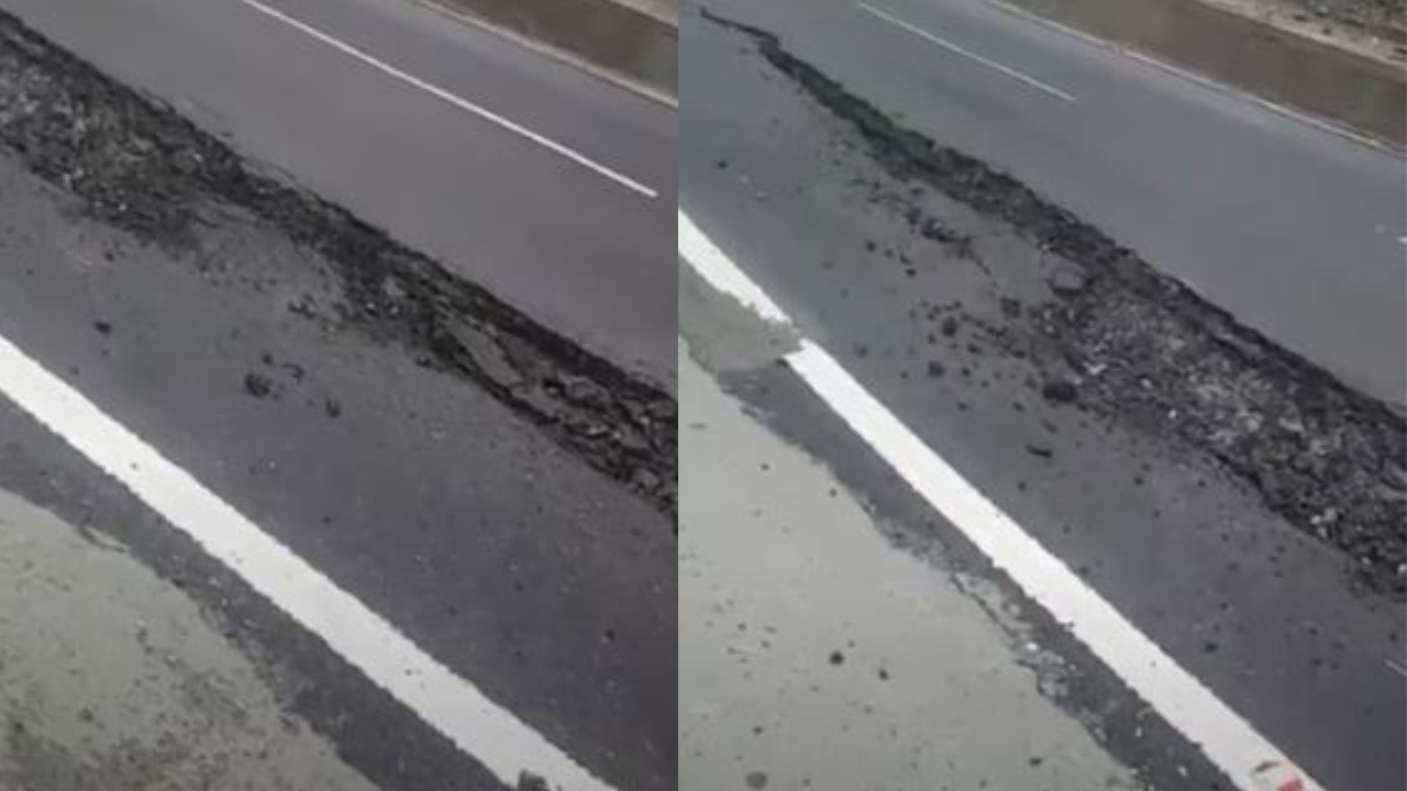 Chandigarh-Manali Highway: भारी बारिश के कारण चंडीगढ़-मनाली राष्ट्रीय राजमार्ग पर दरारें पड़ गईं, यातायात बाधित!